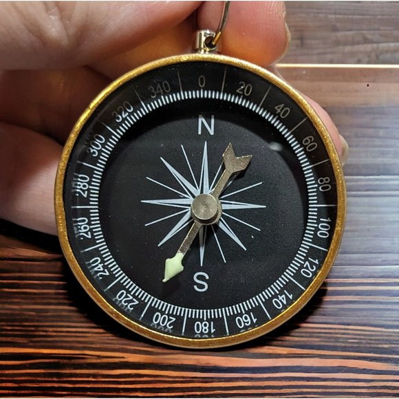 Gold And Black Compass - Picture 1 of 4